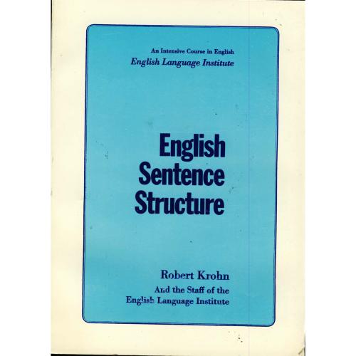 ENGLISH SENTENCE STRUCTURE ، کرون