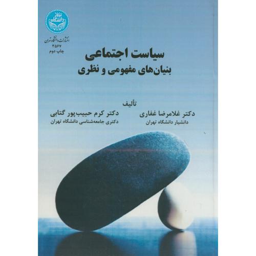 سیاست اجتماعی بنیان های مفهومی و نظری،غفاری،د.تهران