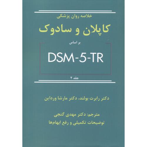 خلاصه روان پزشکی کاپلان و سادوک براساس DSM-5-TR جلد2 ، بولند ، گنجی