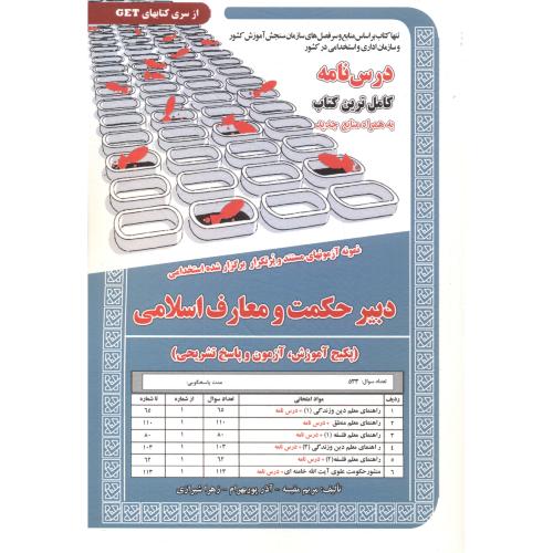 درس نامه استخدامی دبیر حکمت و معارف اسلامی ، مقیسه